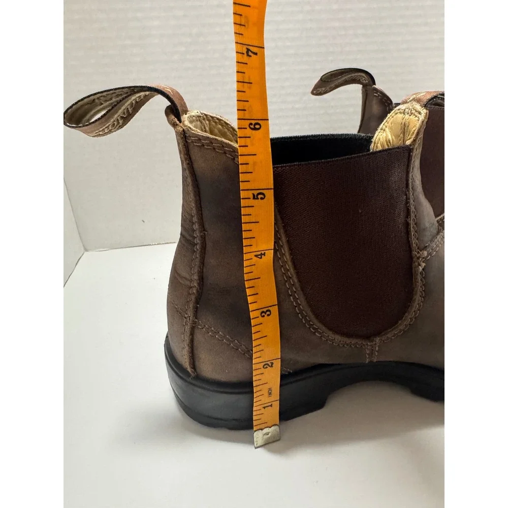 Blundstone 585 Rustic Brown Leather Chelsea‎ Boots Mens 5 Womens 7 AU 4 SPS